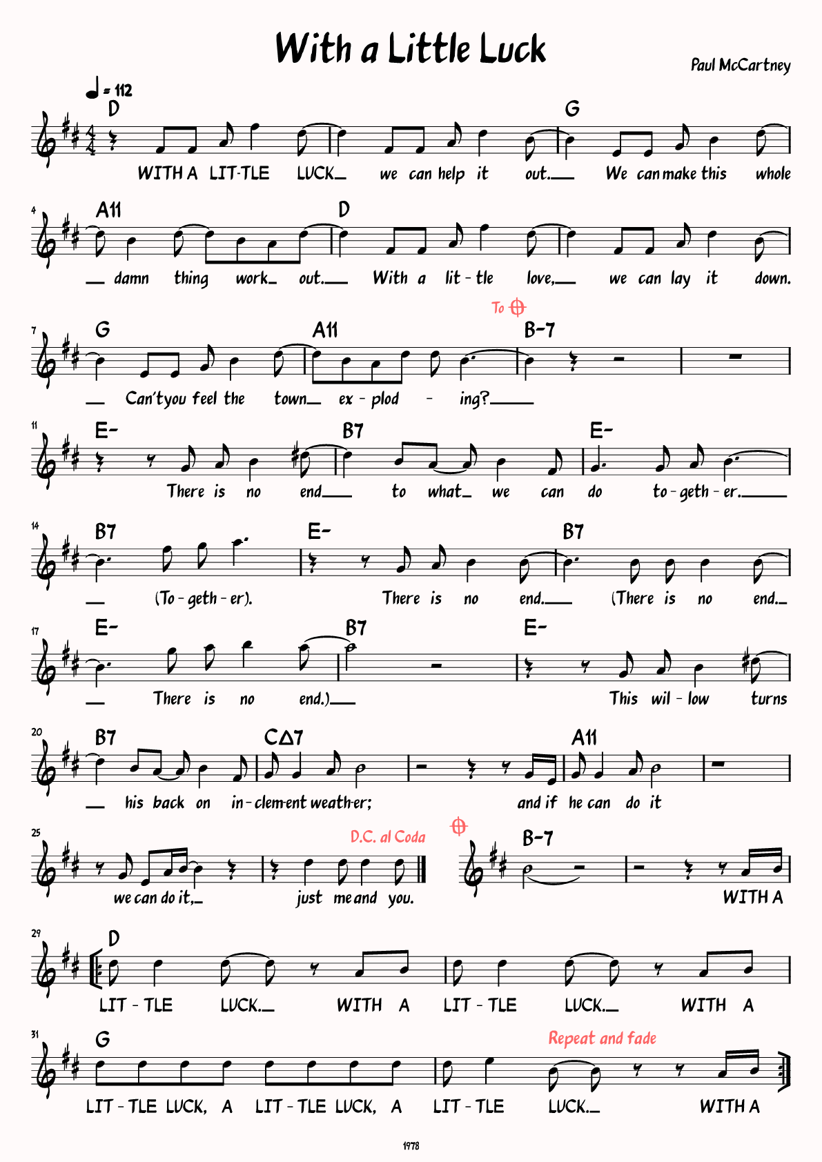 Sheet Music